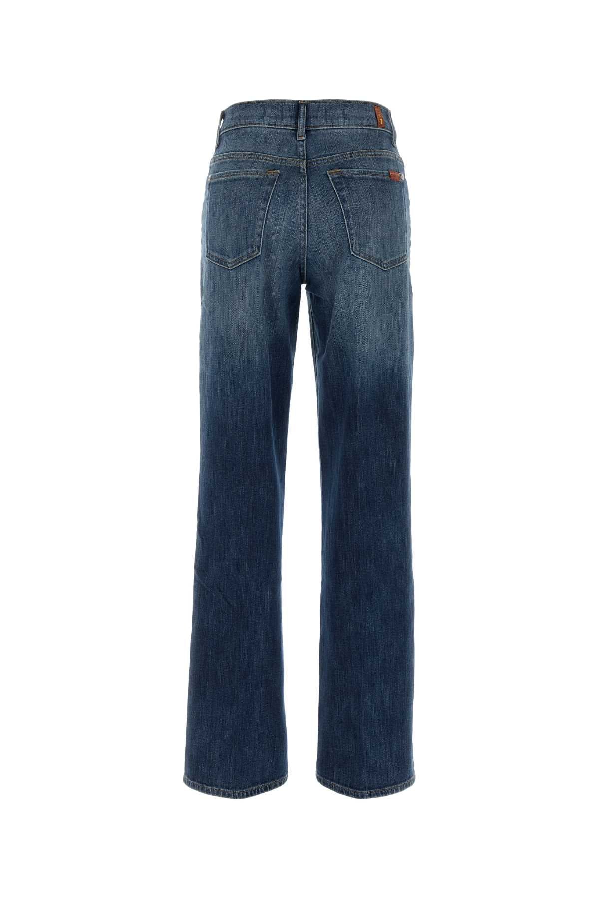 Seven For All Mankind Stove Pipe Straight Jeans — Blue, view 2