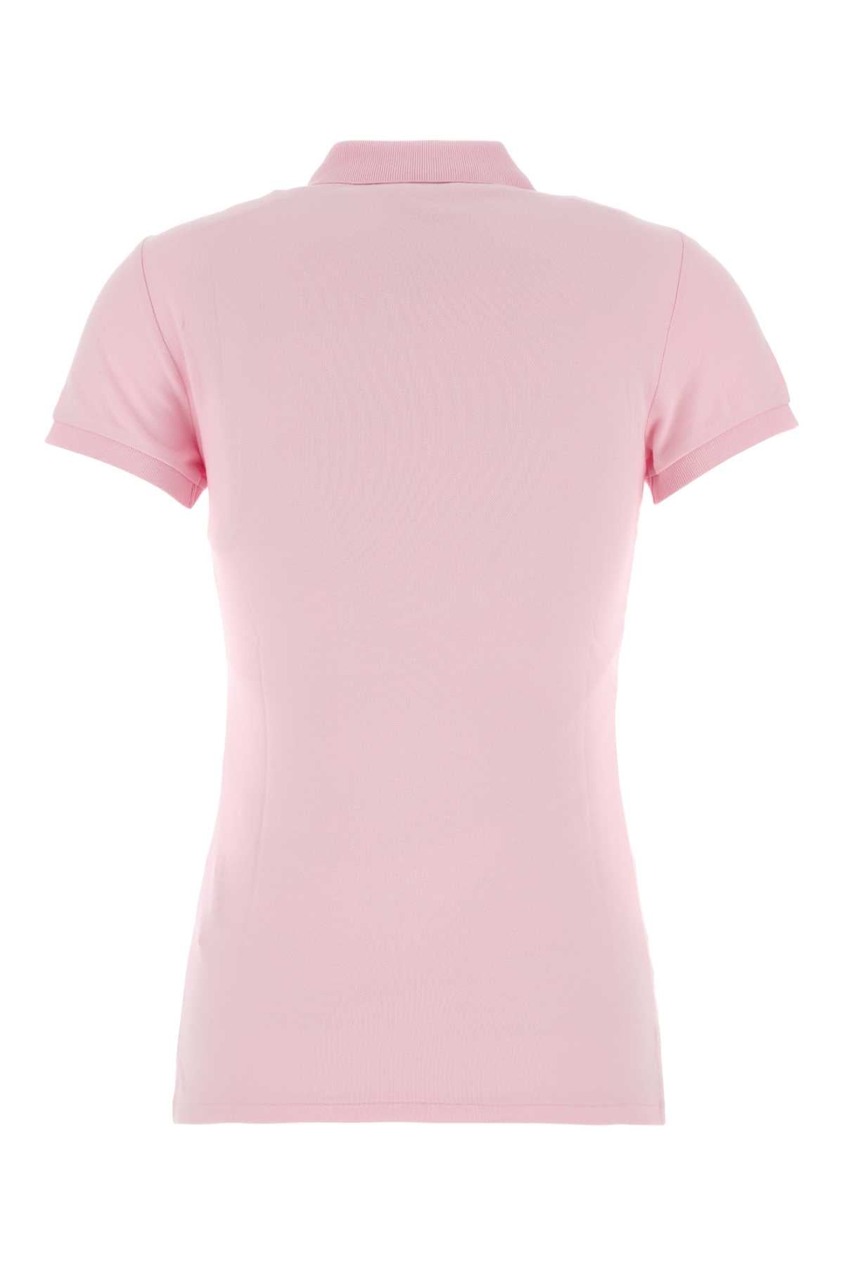 Polo Ralph Lauren Stretch Piquet Polo Shirt — Pink, view 2