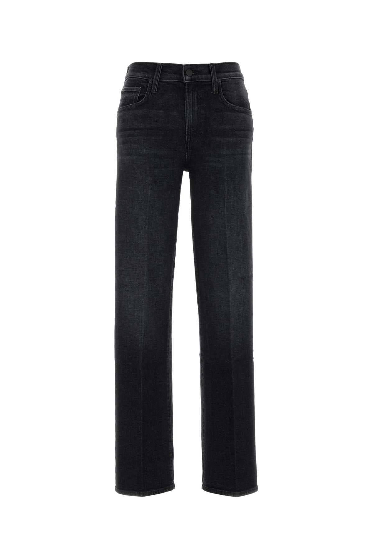 Mother Stretch Denim Jeans — Black by Mother
