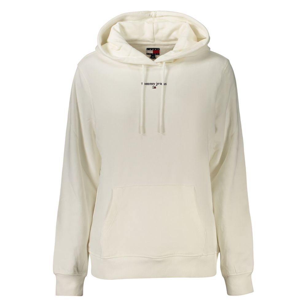 Tommy Hilfiger Cotton Logo-Embroidered Hoodie — White by Tommy Hilfiger