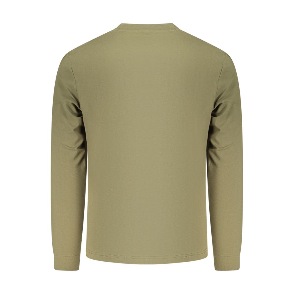 Napapijri Logo-Embossed Cotton T-Shirt — Green, view 2