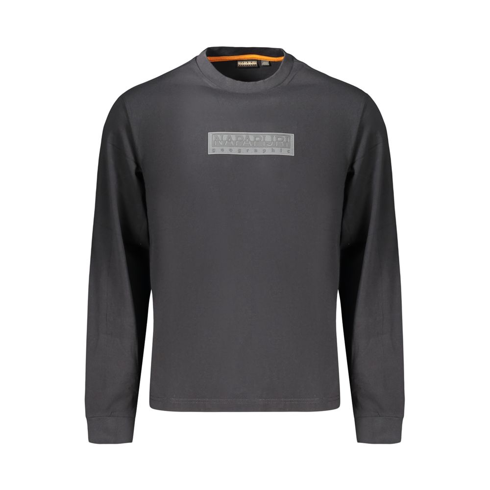 Napapijri Logo-Embroidered Cotton Sweatshirt — Black by Napapijri