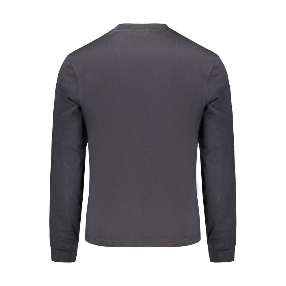 Napapijri Logo-Embroidered Cotton Sweatshirt — Black, view 2