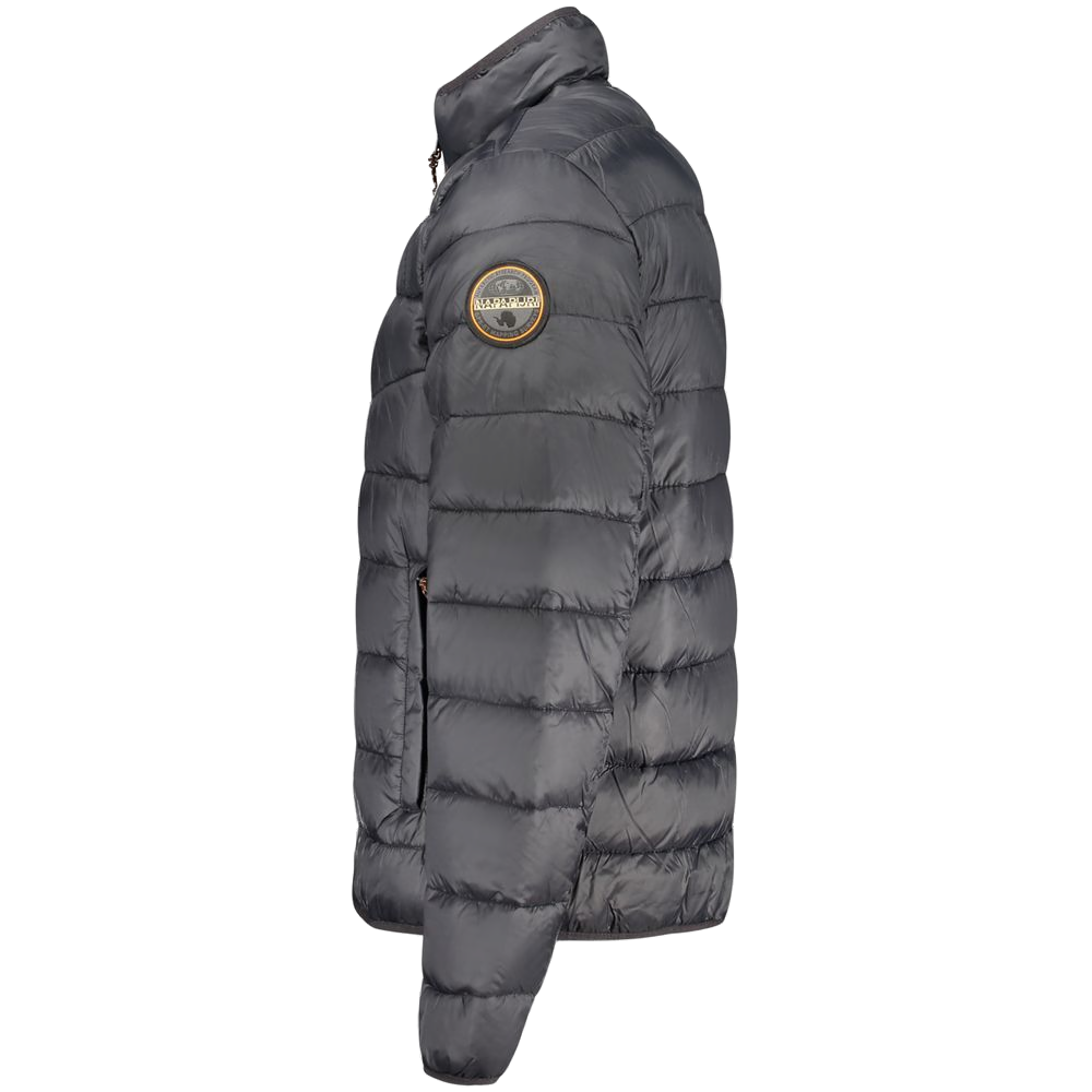Napapijri Quilted Polyamide Down Jacket — Black, view 3