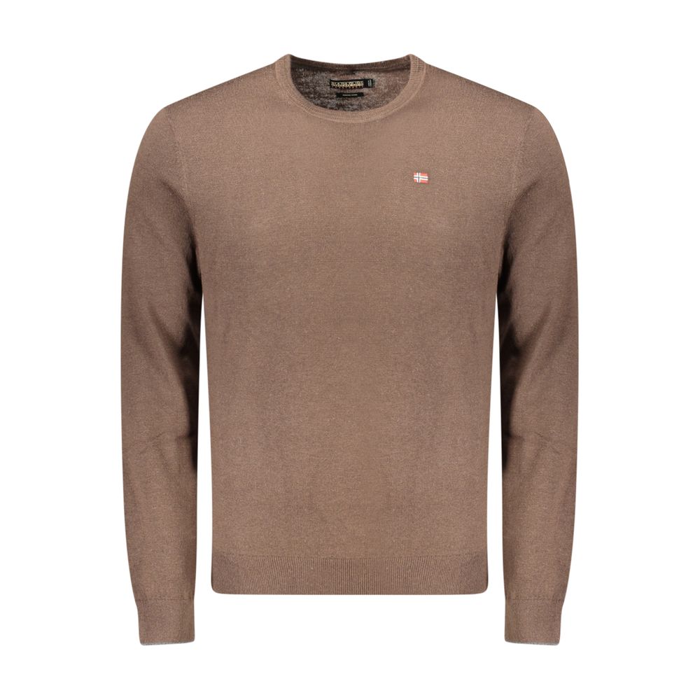 Napapijri Merino Wool Sweater — Brown by Napapijri