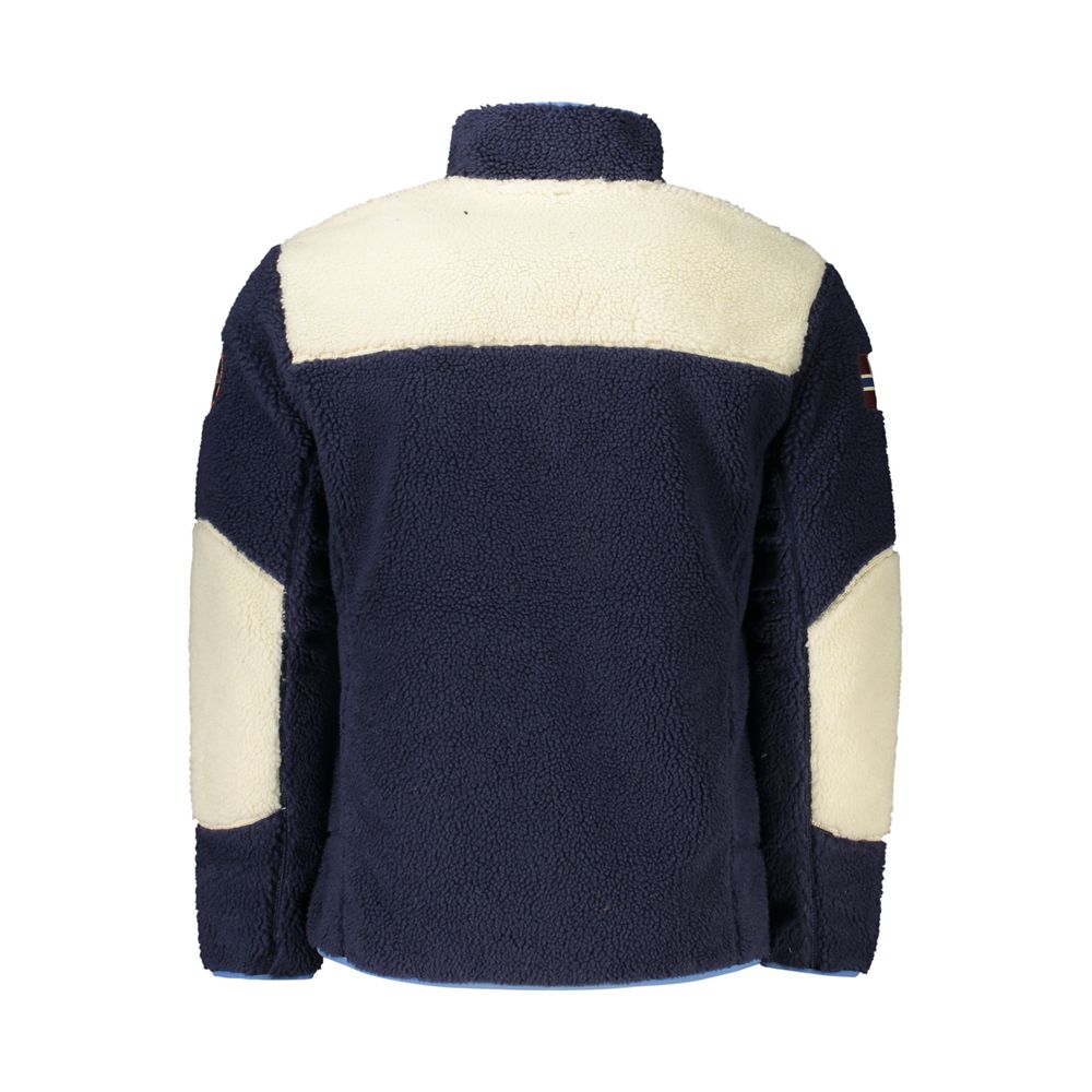 Napapijri Recycled Polyamide Colorblock Jacket — Navy, view 2