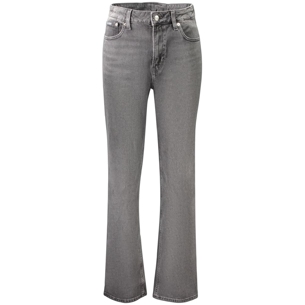 Calvin Klein High-Rise Straight Jeans — Black by Calvin Klein