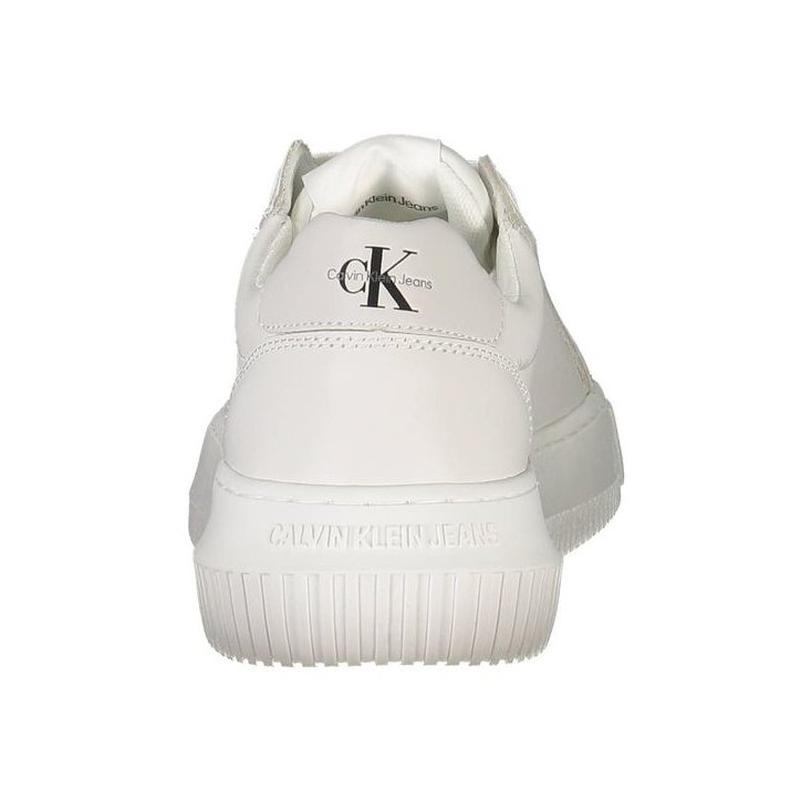 Calvin Klein Logo-Print Platform Sneaker — White, view 2