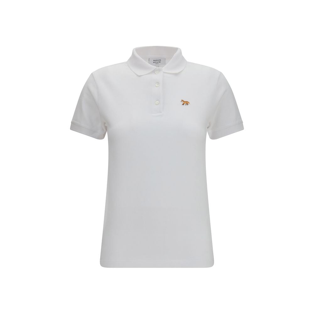 Maison Kitsuné Baby Fox Polo Shirt — White by Maison Kitsune