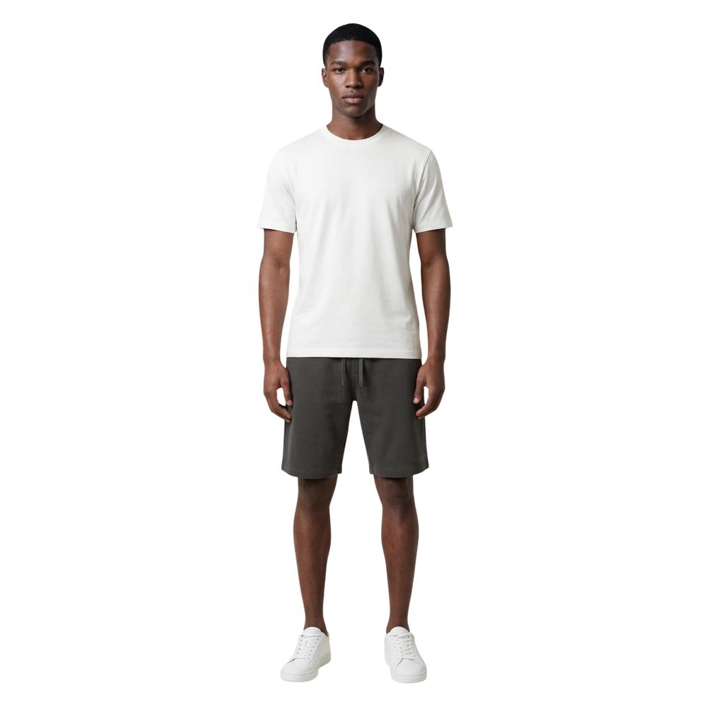 Armani Exchange Cotton Shorts — Gray, view 3
