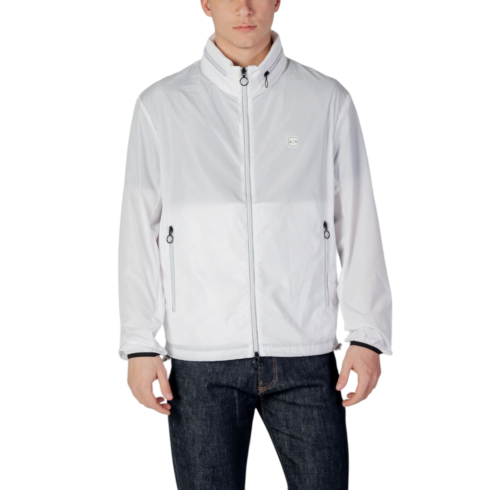 Armani Exchange Polyester Shell Jacket — White by Armani Exchange