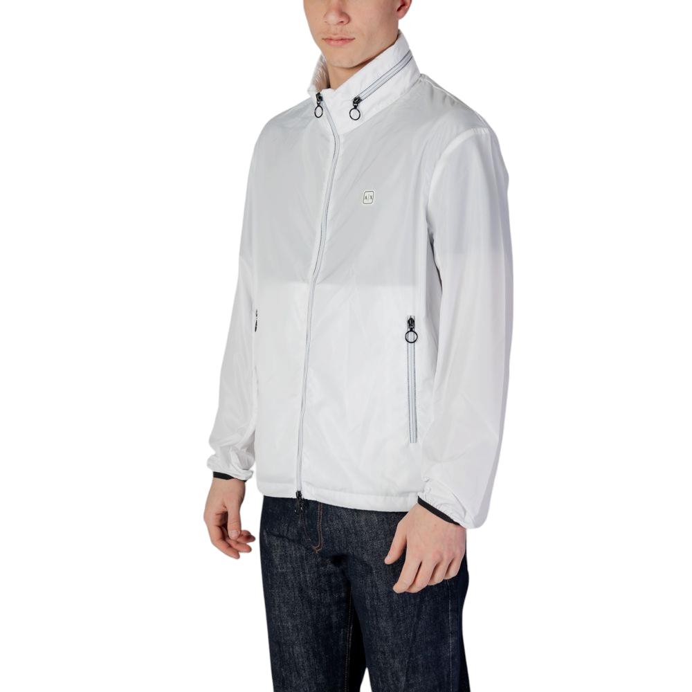 Armani Exchange Polyester Shell Jacket — White, view 2