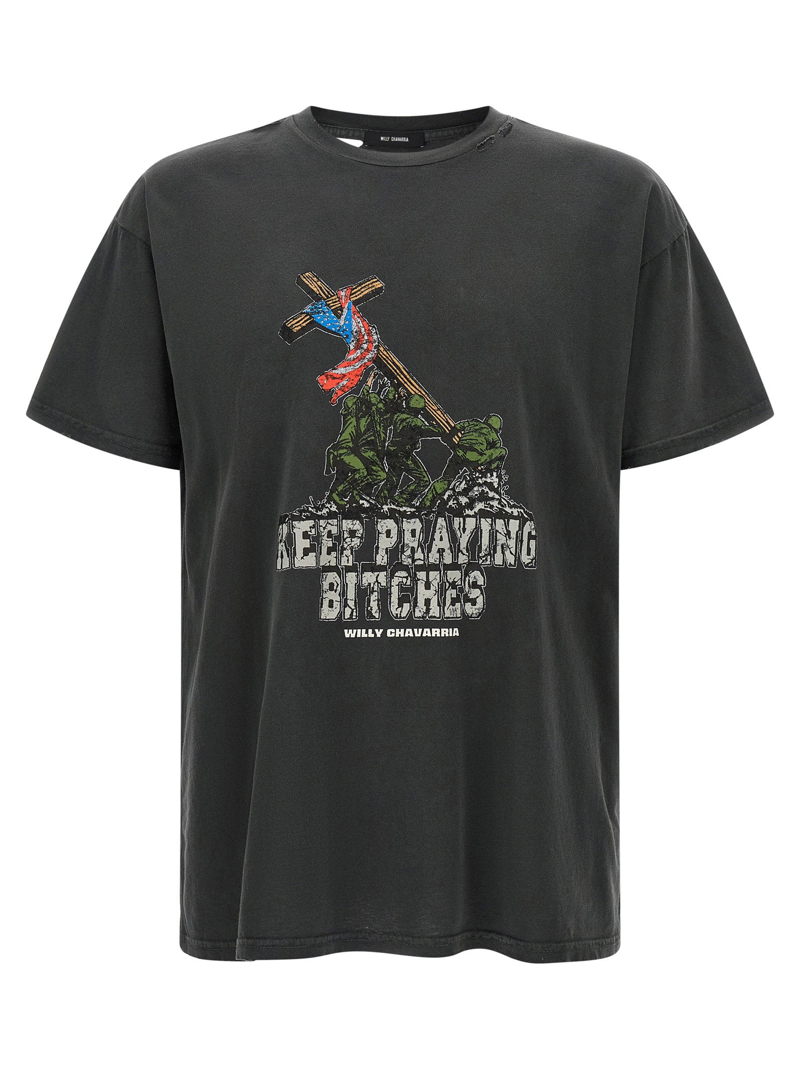 Willy Chavarria Graphic Print T-Shirt — Black by Willy Chavarria