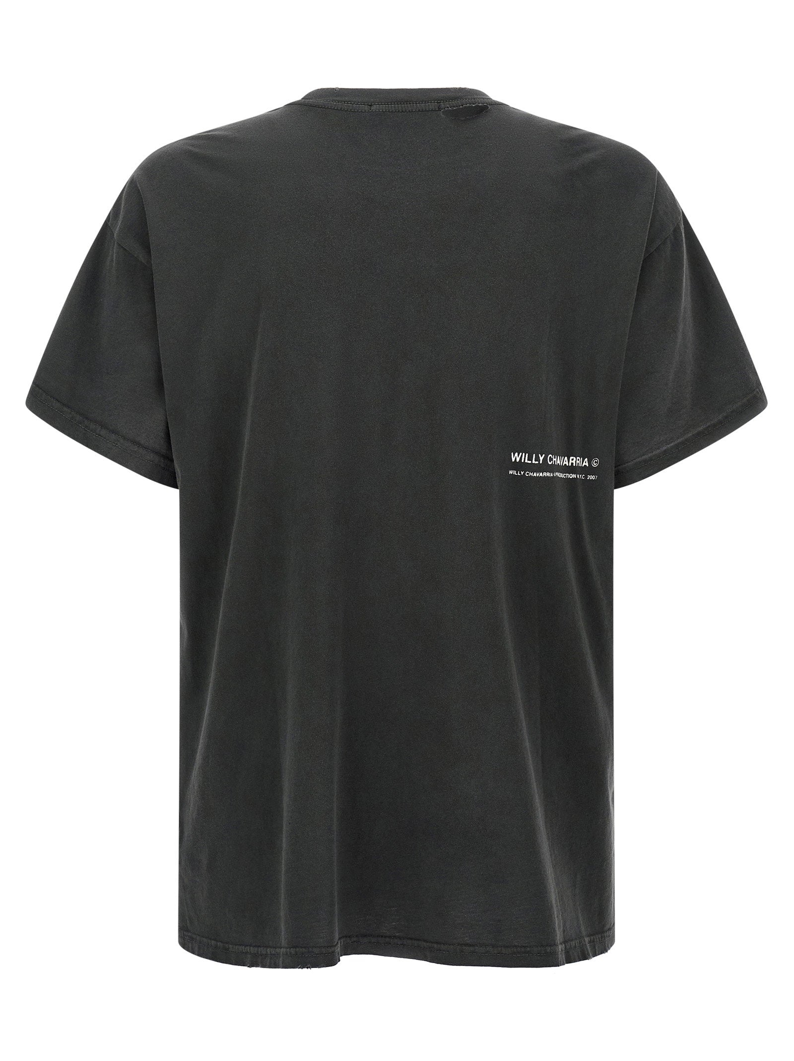 Willy Chavarria Graphic Print T-Shirt — Black, view 2