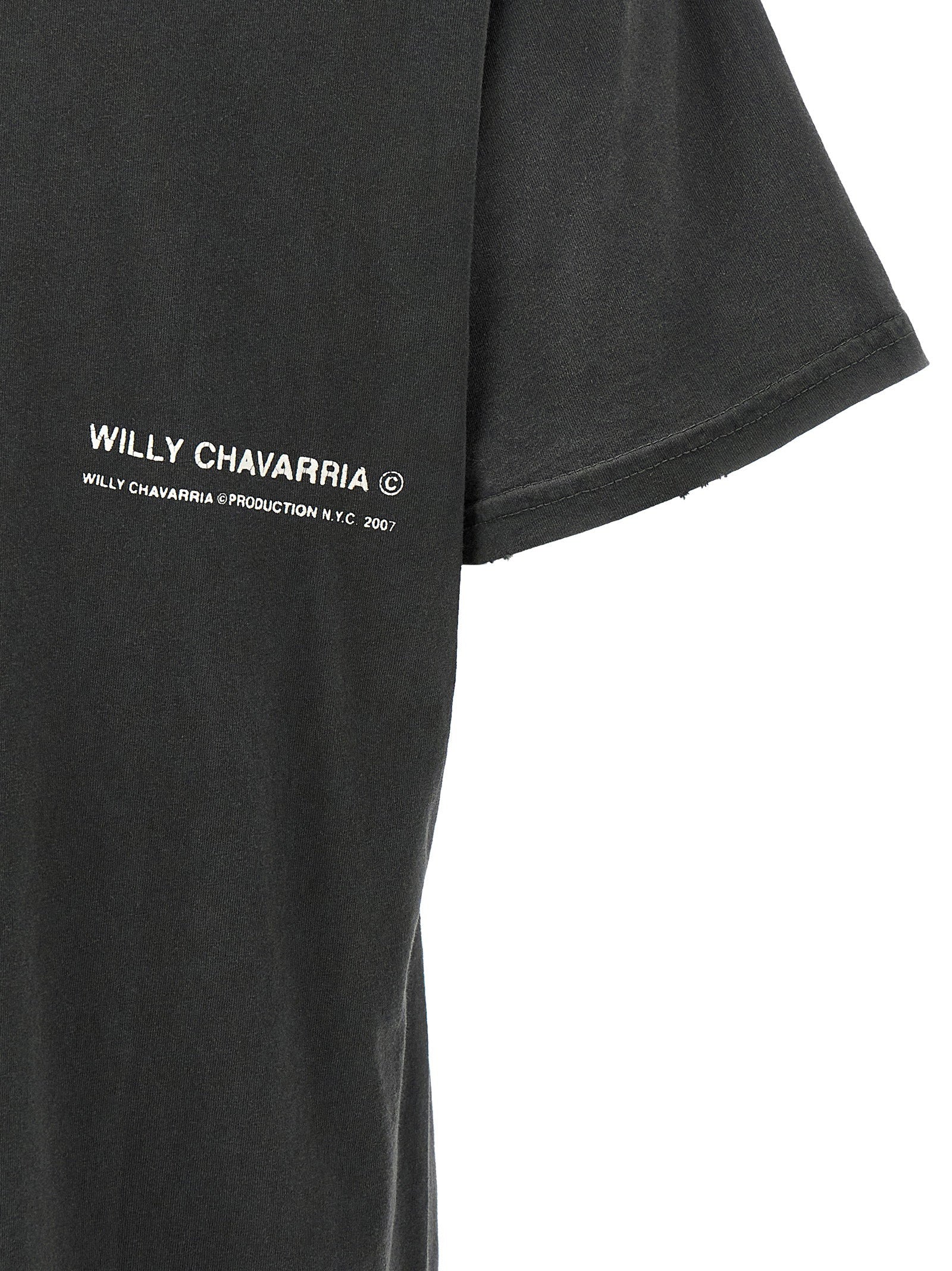 Willy Chavarria Graphic Print T-Shirt — Black, view 4
