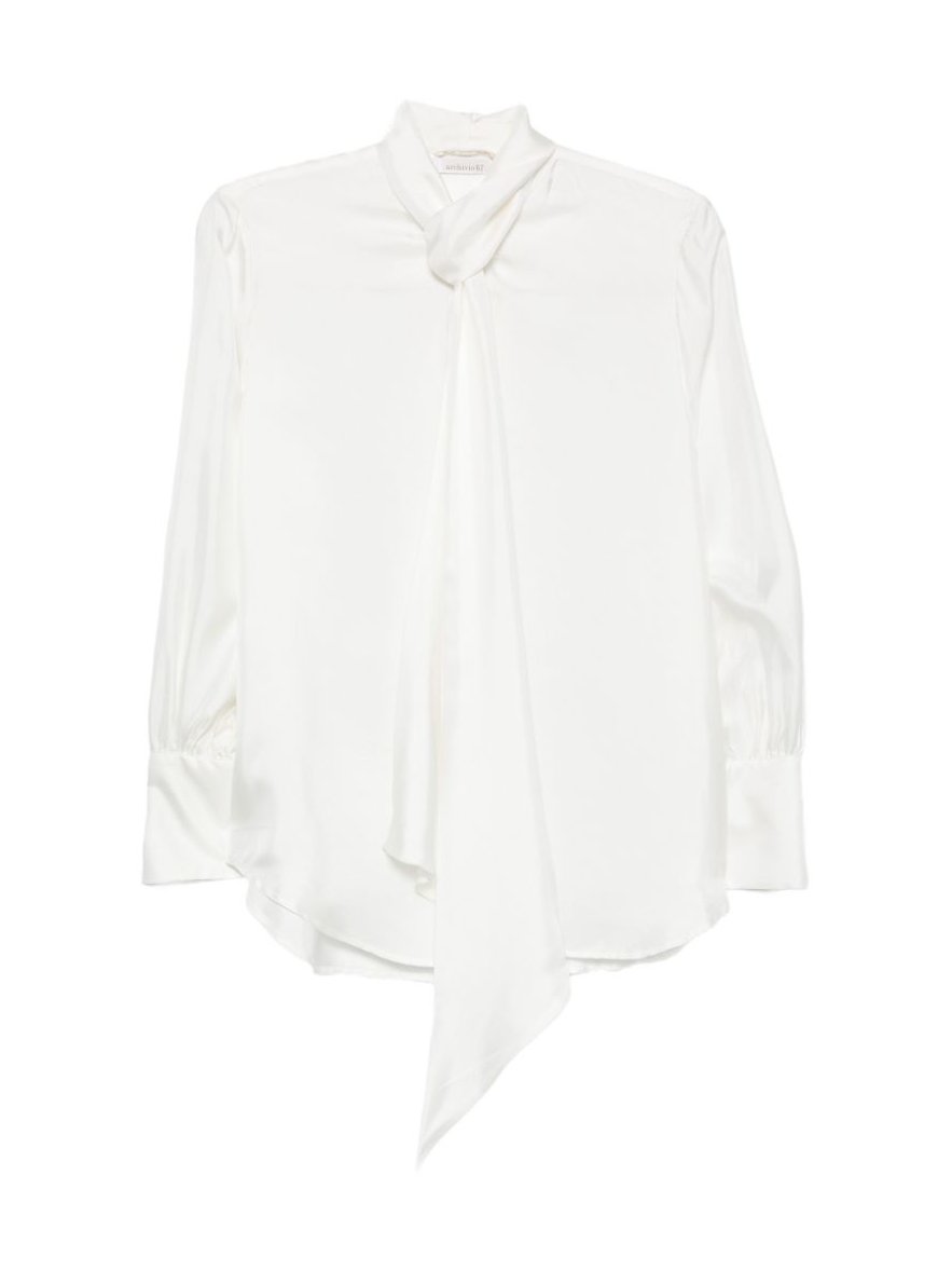ARCHIVIO '67 Tie-Neck Blouse — White by ARCHIVIO '67