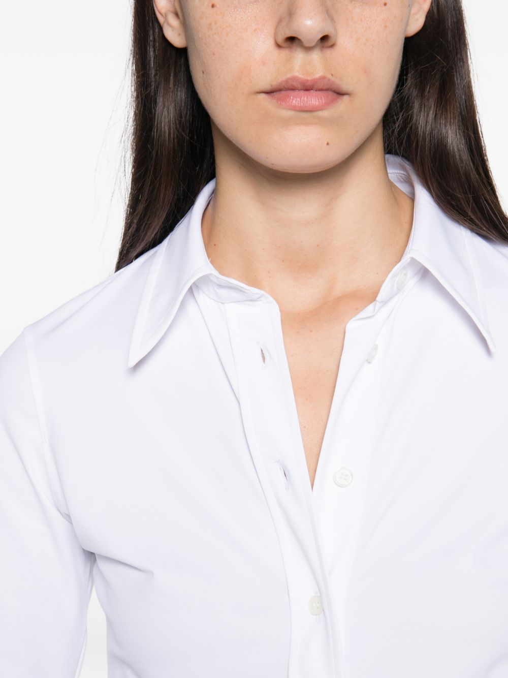 ARCHIVIO '67 Button-Front Shirt — White, view 4