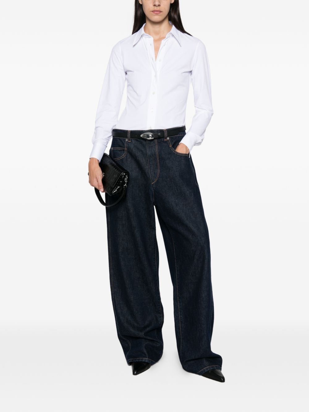ARCHIVIO '67 Button-Front Shirt — White, view 2