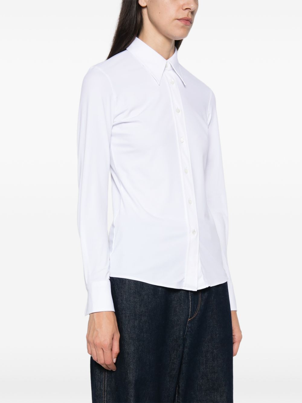 ARCHIVIO '67 Button-Front Shirt — White, view 5