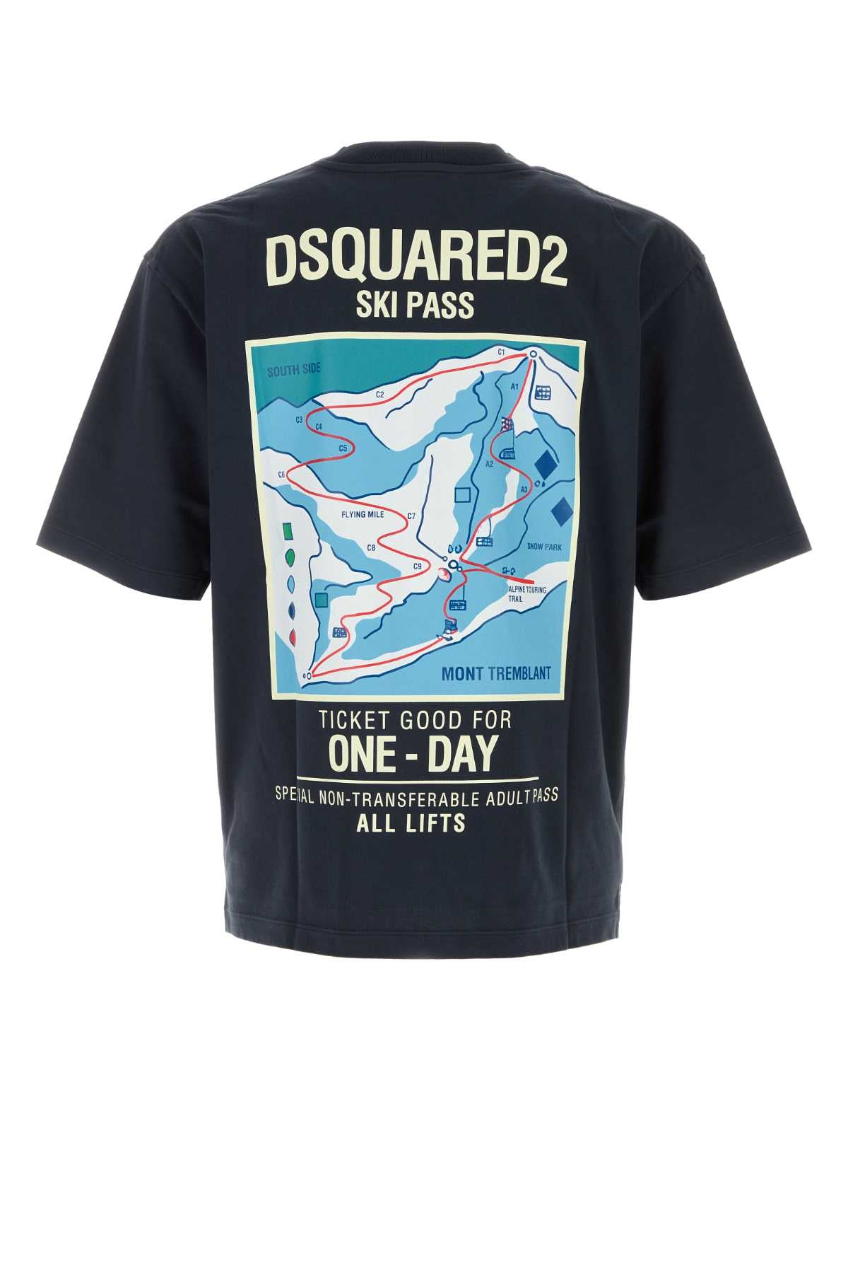 Dsquared2 Logo-Printed T-Shirt — Navy, view 2