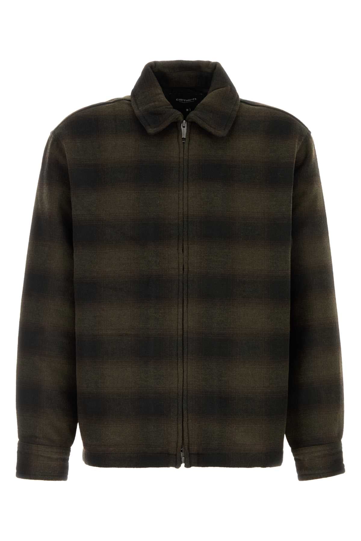 Carhartt Wip Striped Flannel Jacket — Brown by Carhartt Wip