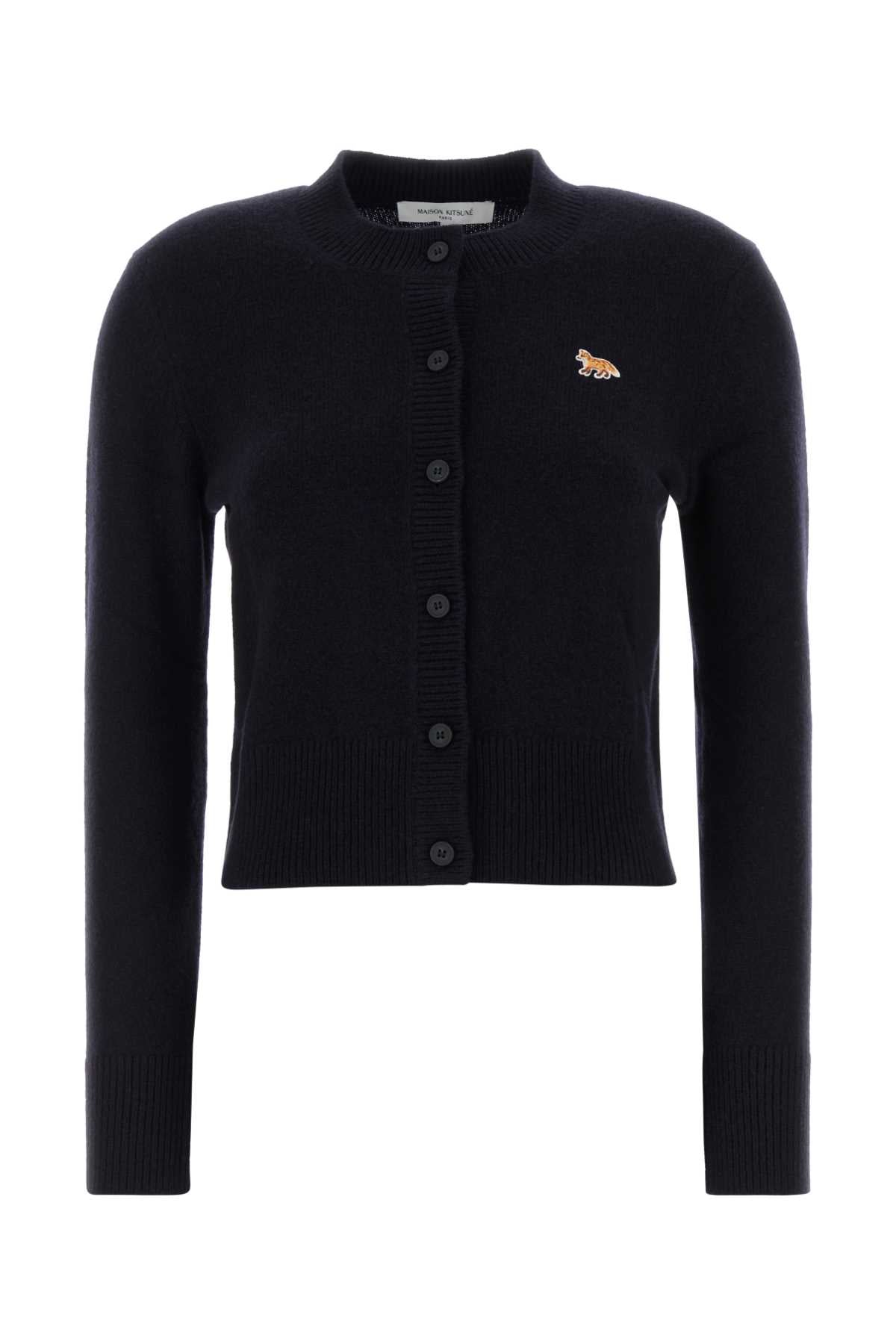 Maison Kitsune Patch Cardigan — Navy by Maison Kitsune