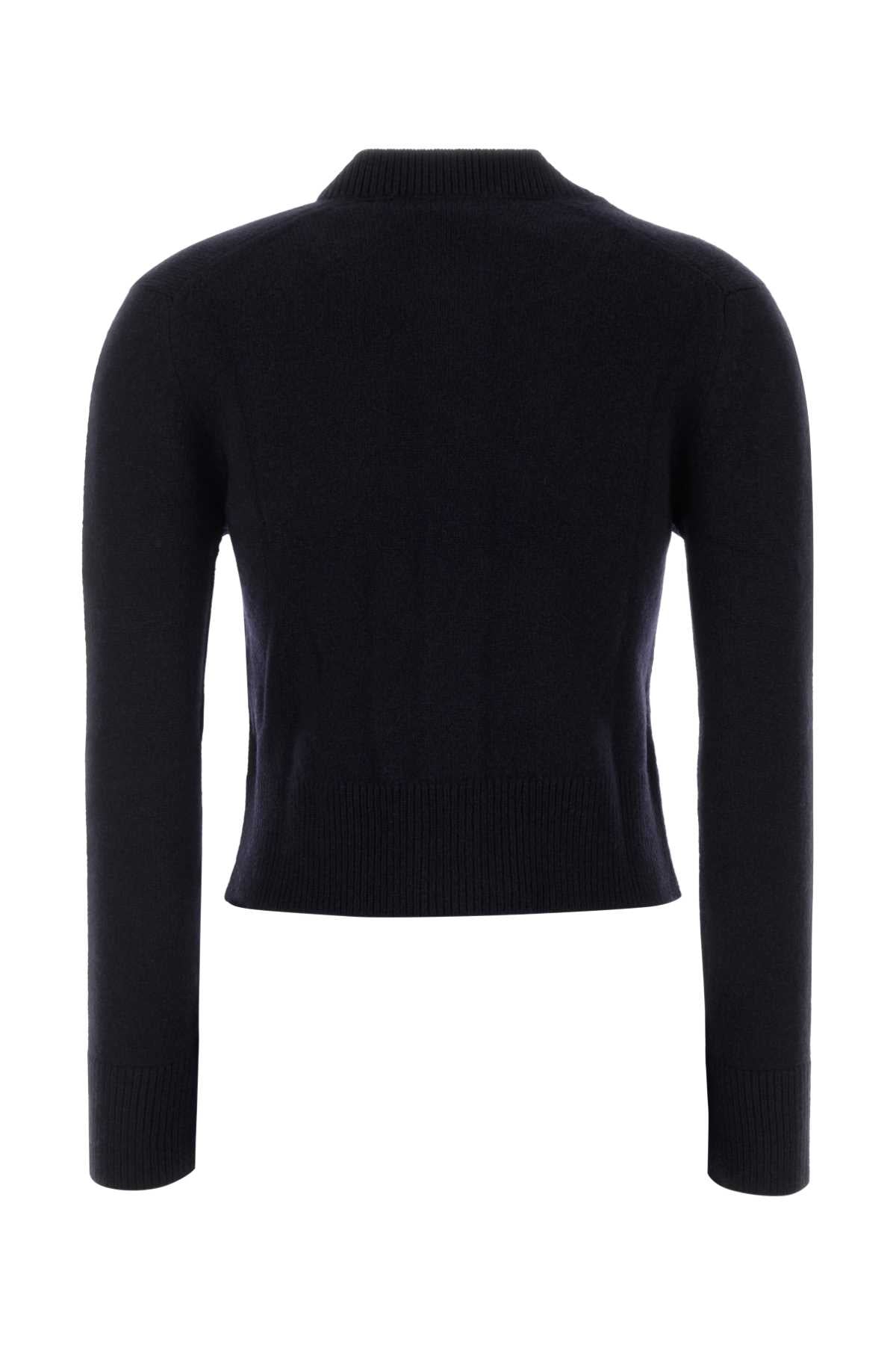 Maison Kitsune Patch Cardigan — Navy, view 2