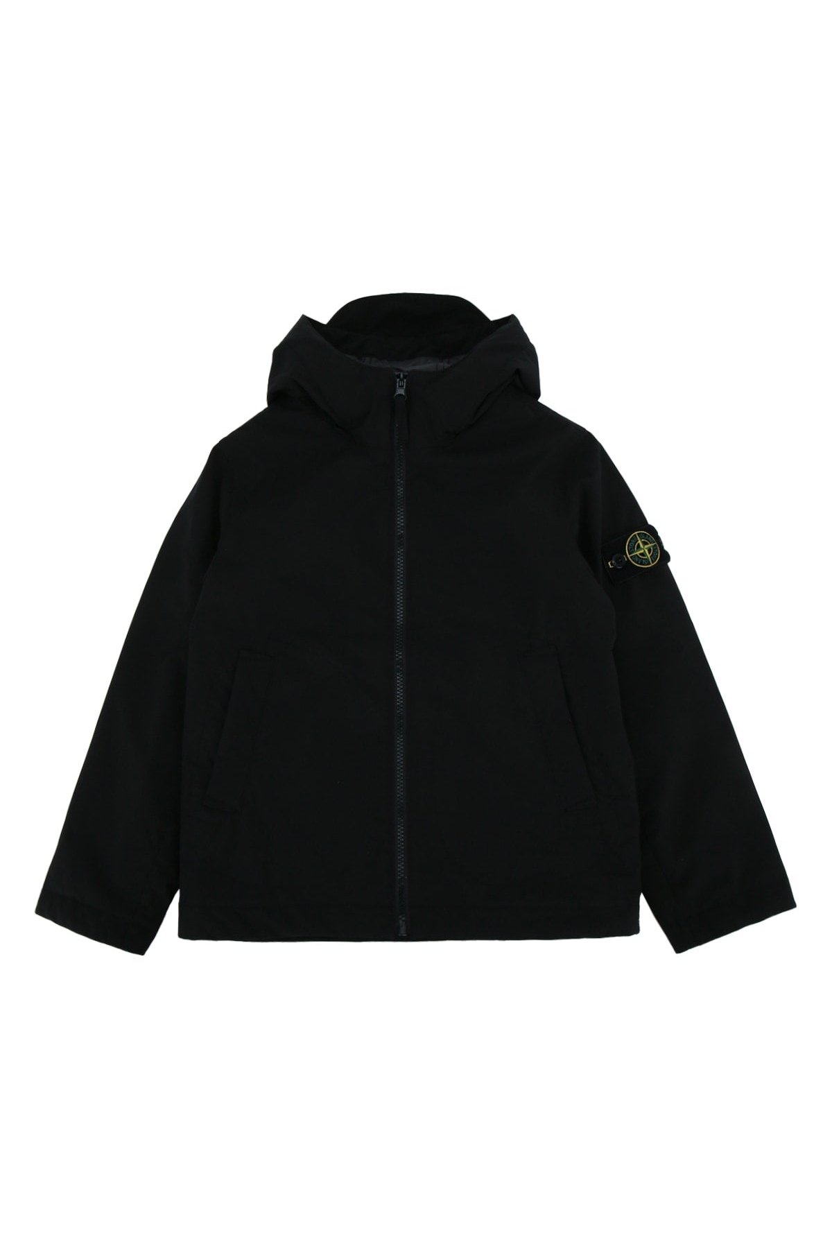 Stone Island Kids Short Parka Down Jacket — Black by Stone Island Kids