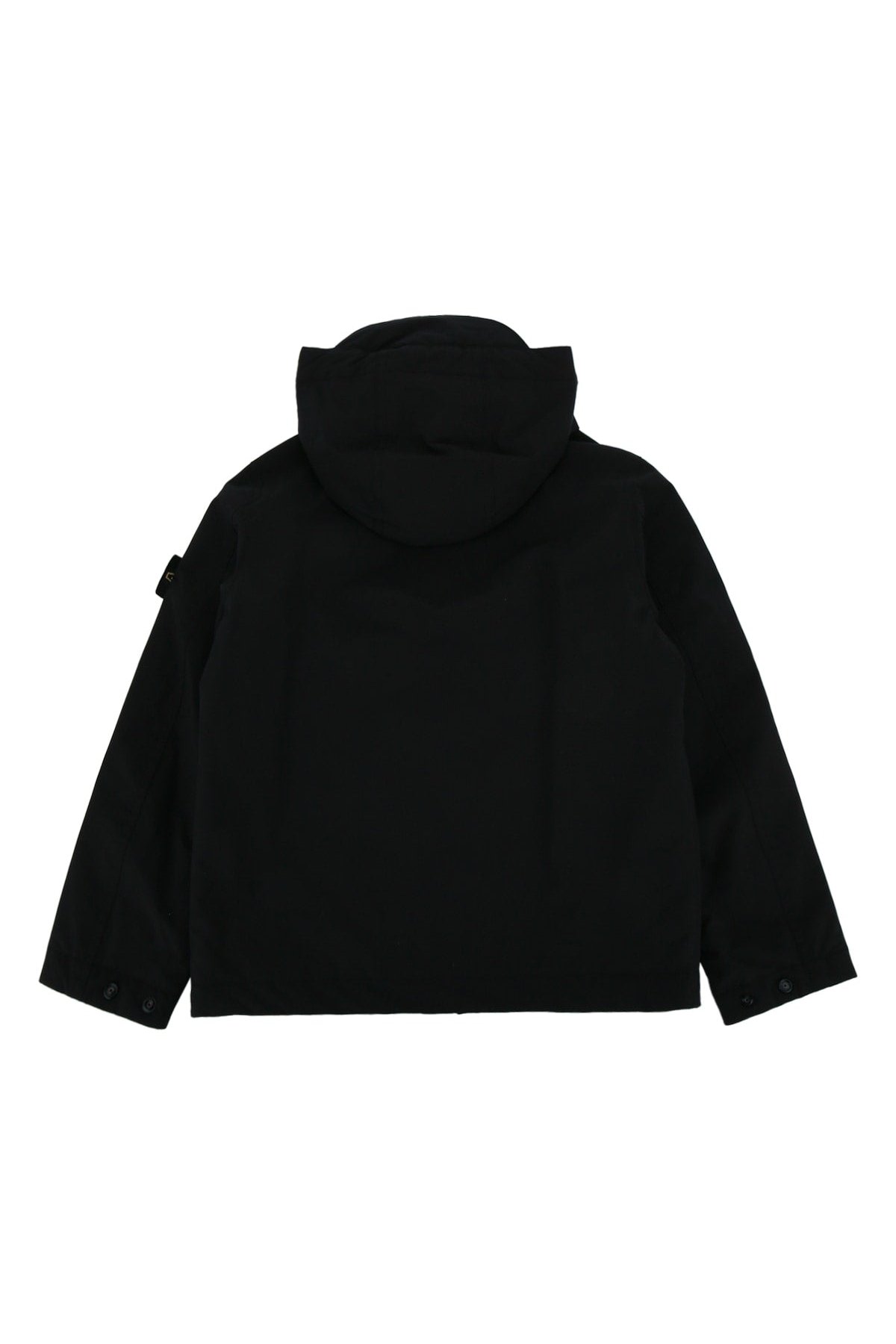 Stone Island Kids Short Parka Down Jacket — Black, view 2