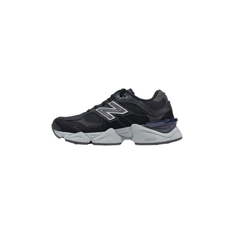 New Balance Suede Chunky Sneakers — Black, view 3