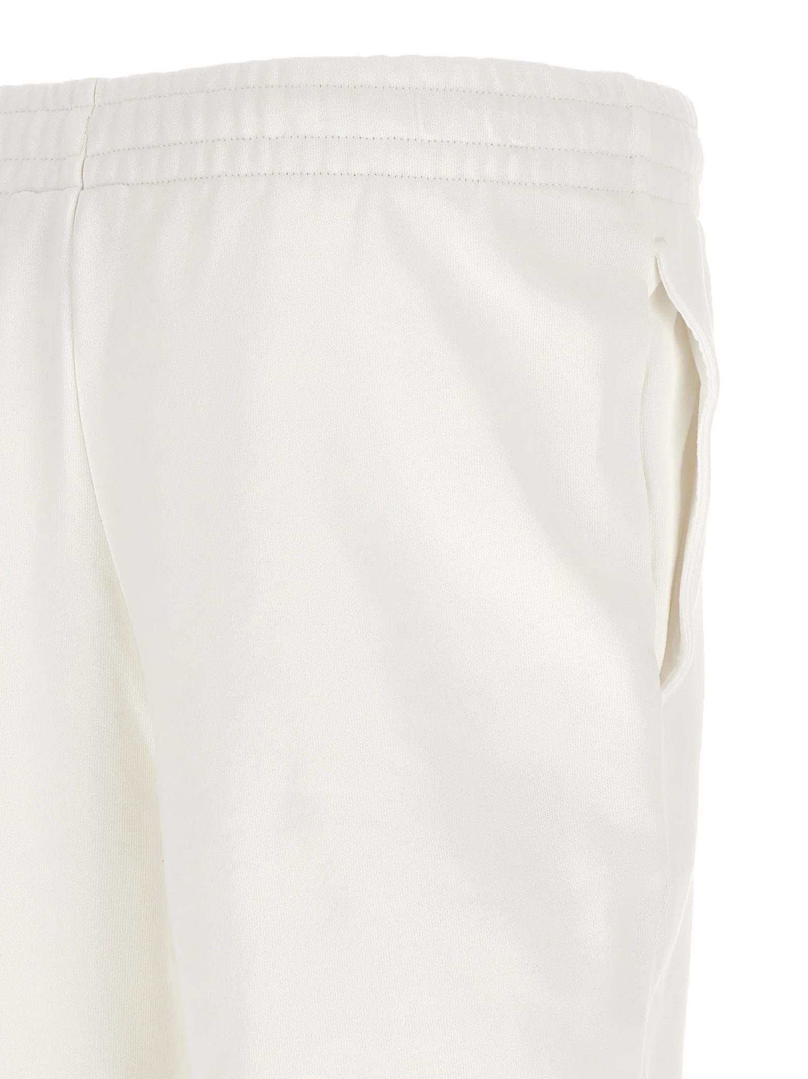 Lacoste Cotton Blend Joggers — White, view 4