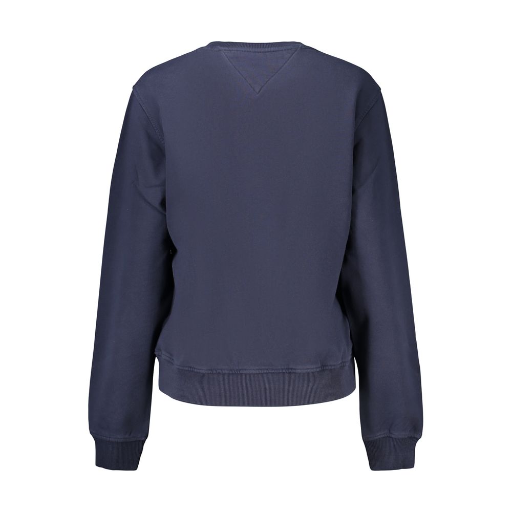 Tommy Hilfiger Logo-Print Cotton Sweatshirt — Blue, view 2