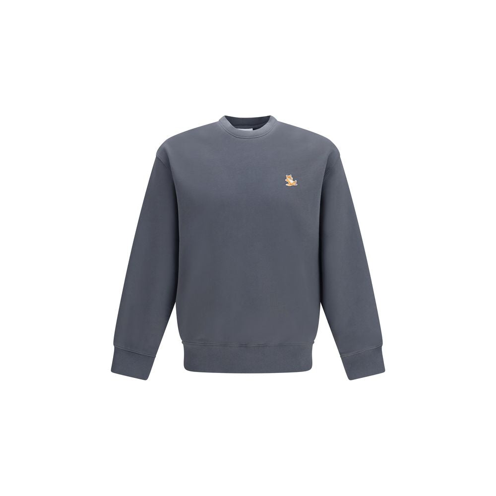 Maison Kitsuné Embroidered Fox Logo Sweatshirt — Gray by Maison Kitsune