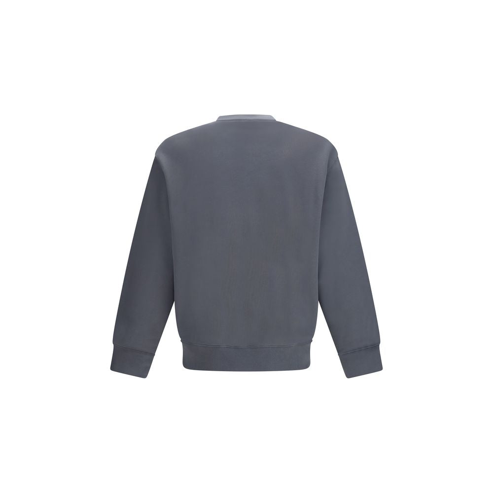 Maison Kitsuné Embroidered Fox Logo Sweatshirt — Gray, view 2