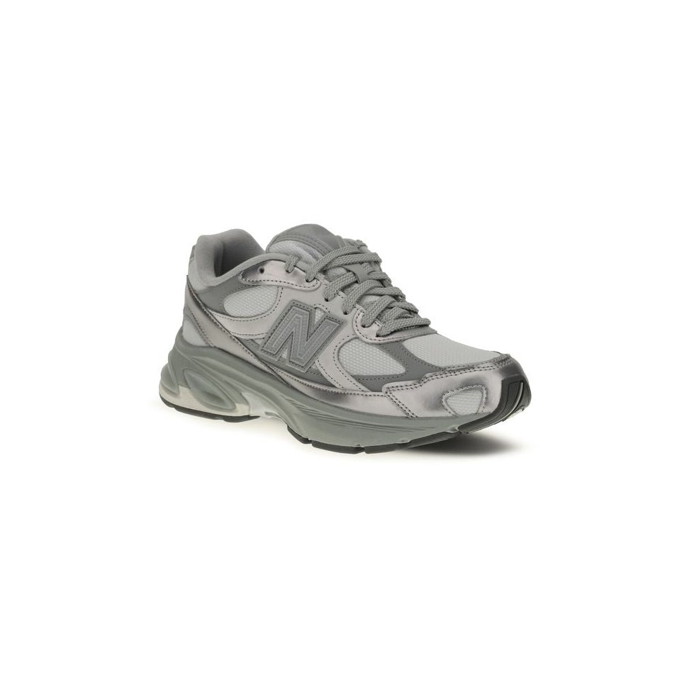 New Balance Y2K-Inspired Athletic Sneakers — Gray, view 2