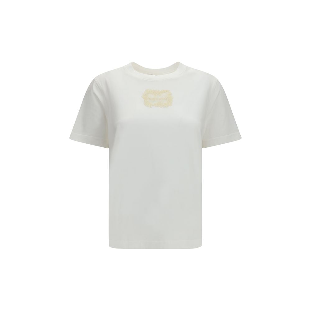 Alexander McQueen Embroidered Logo Cotton T-Shirt — White by Alexander McQueen