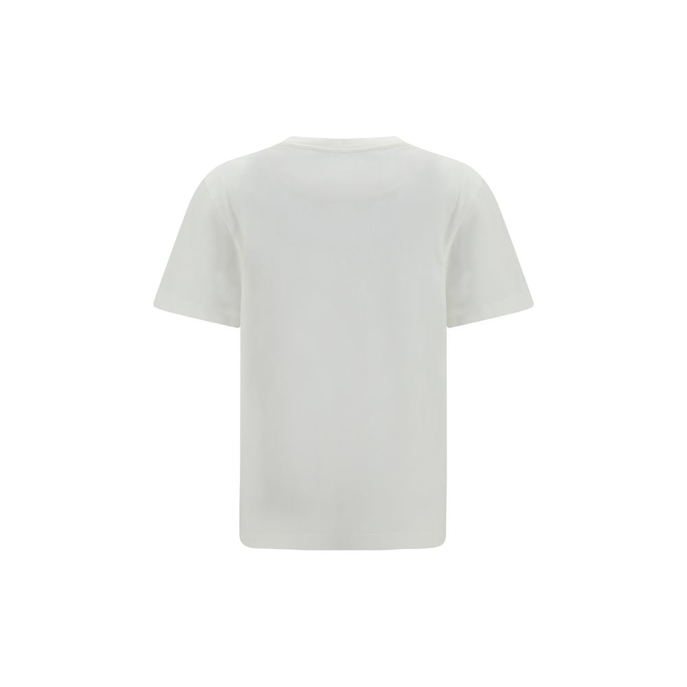 Alexander McQueen Embroidered Logo Cotton T-Shirt — White, view 2