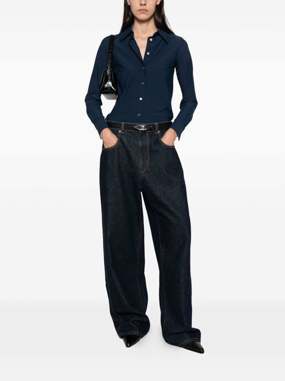 ARCHIVIO '67 Long-Sleeved Shirt — Navy, view 3