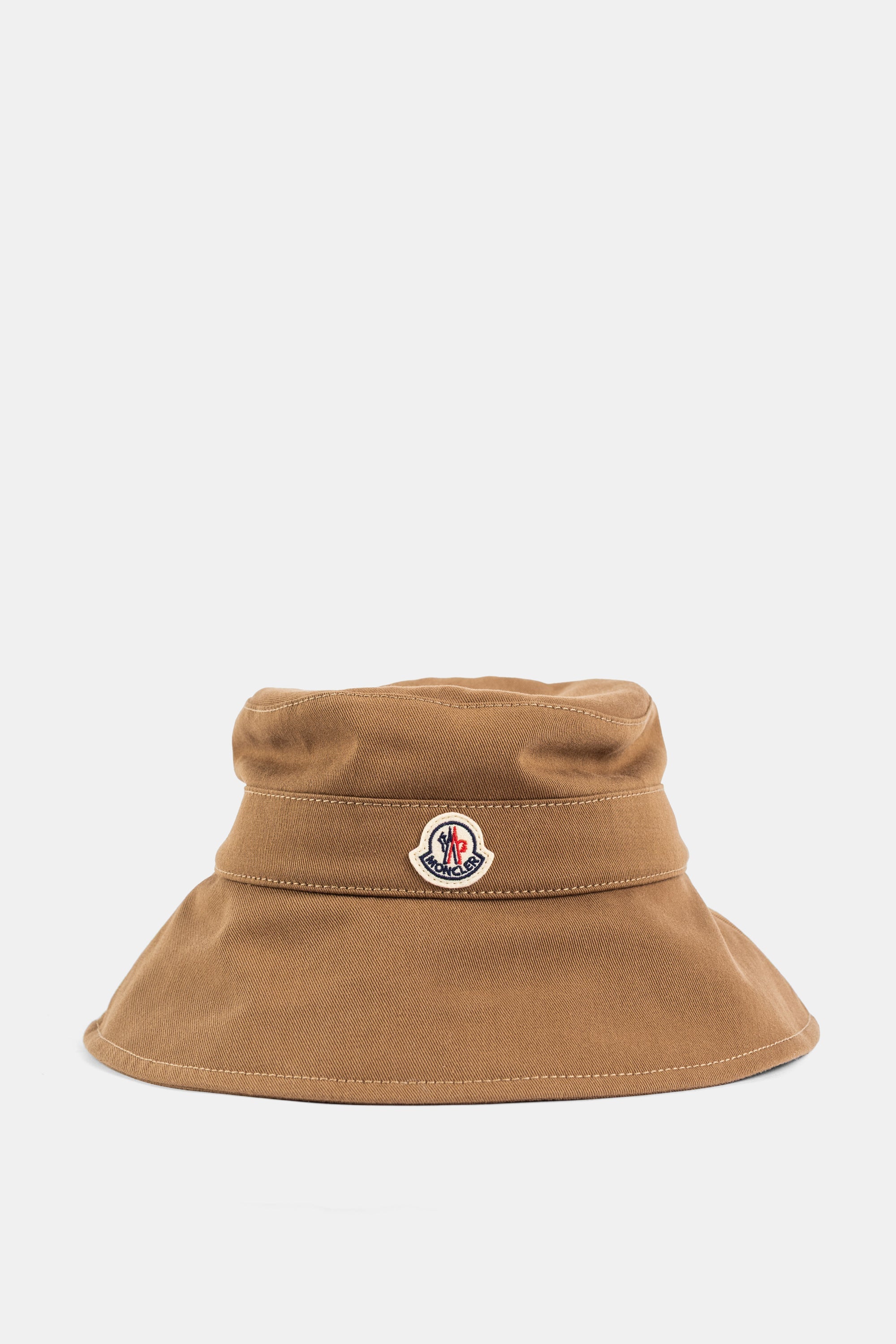 Moncler L1093 Logo Patch Bucket Hat — Brown by Moncler