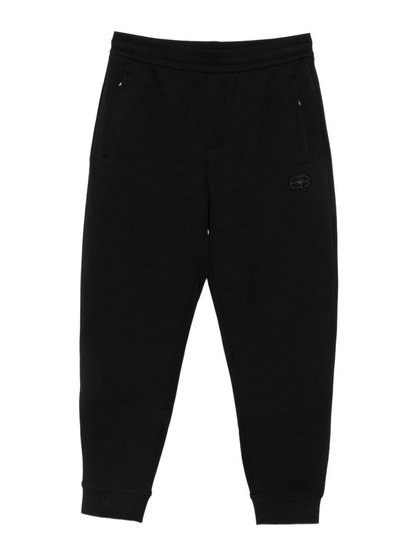 Emporio Armani Cotton Jersey Joggers — Black by Emporio Armani