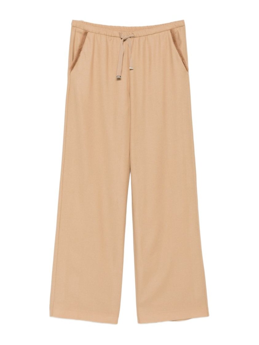 HERNO Wide-Leg Trousers — Camel by Herno