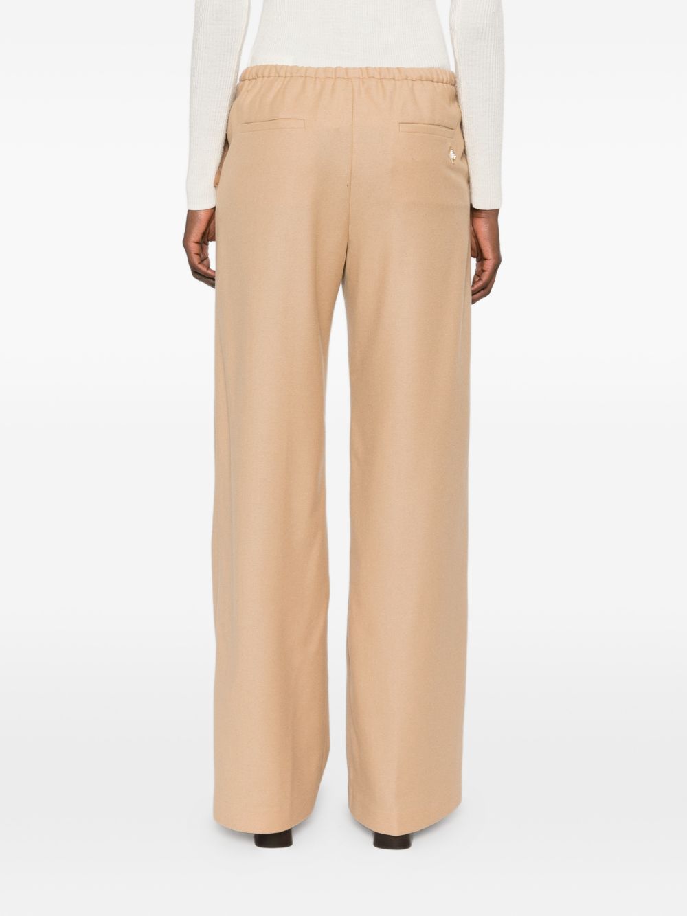 HERNO Wide-Leg Trousers — Camel, view 4