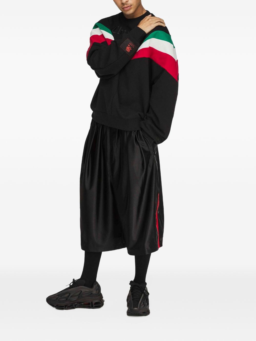 ADIDAS BY WILLY CHAVARRIA Color-Block Sweatshirt — Black, view 2