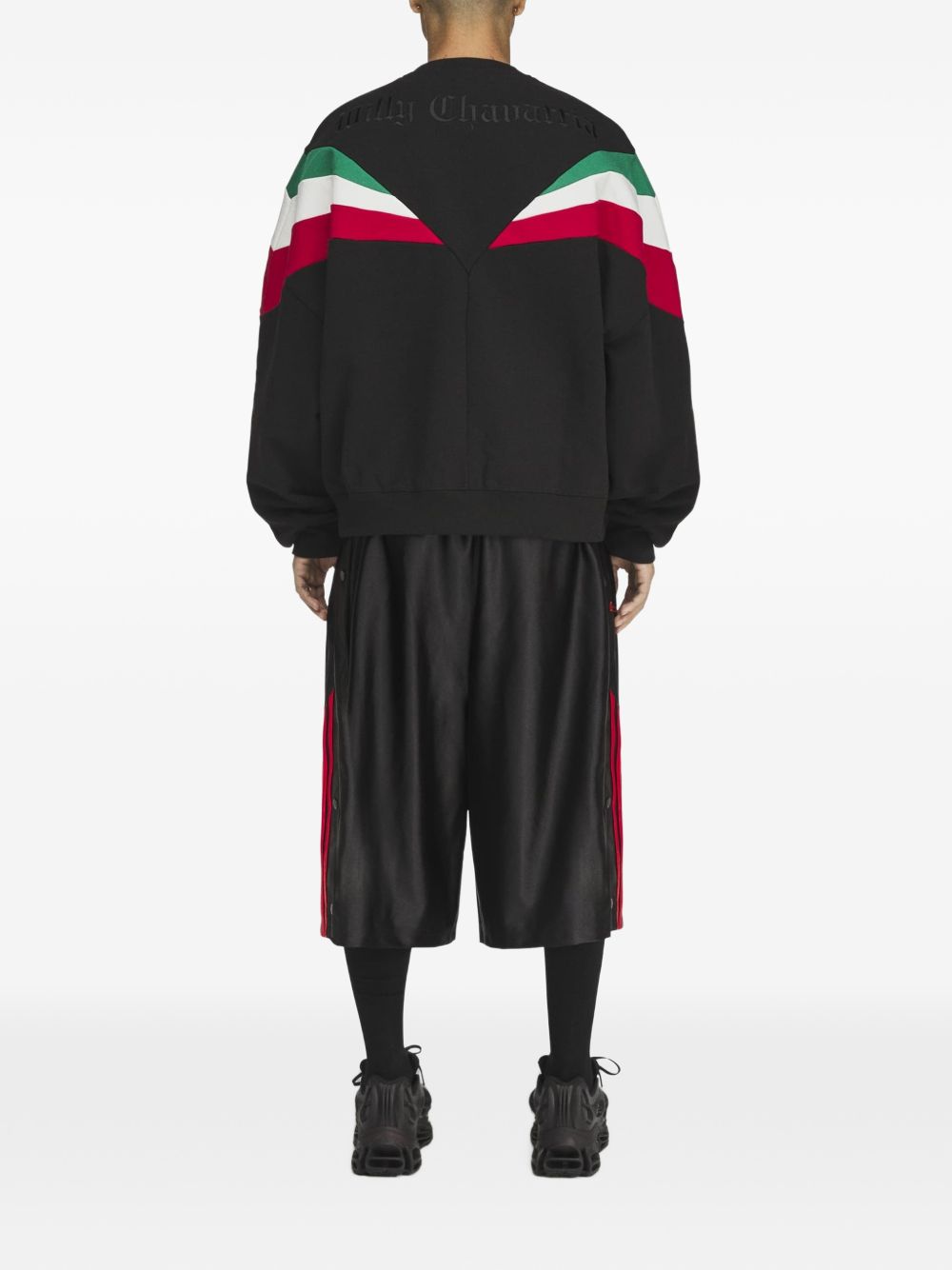 ADIDAS BY WILLY CHAVARRIA Color-Block Sweatshirt — Black, view 4