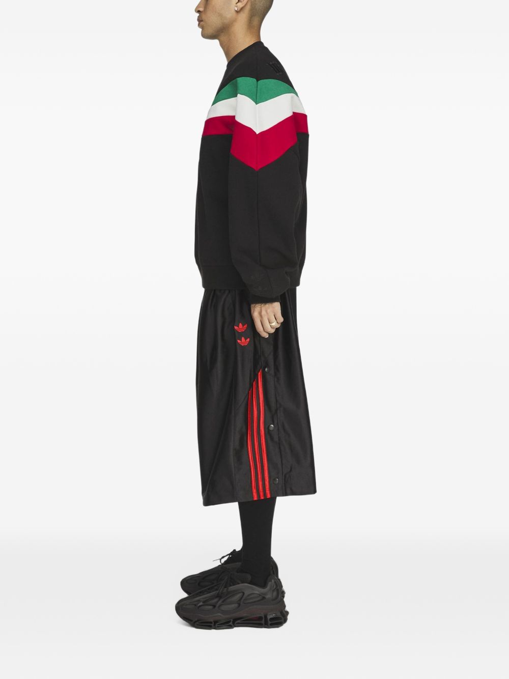 ADIDAS BY WILLY CHAVARRIA Color-Block Sweatshirt — Black, view 6