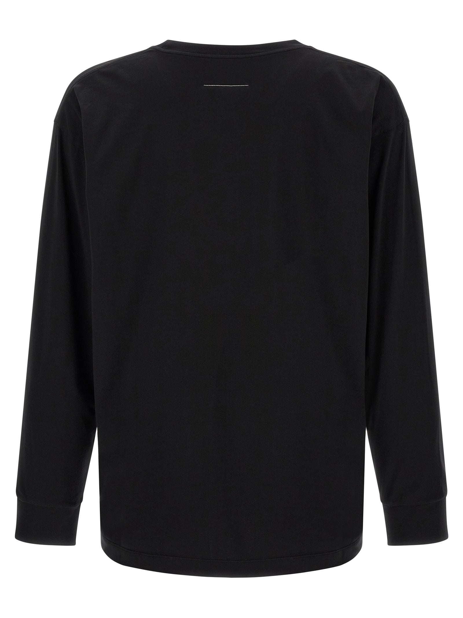 MM6 Maison Margiela Long Sleeve T-Shirt — Black, view 2