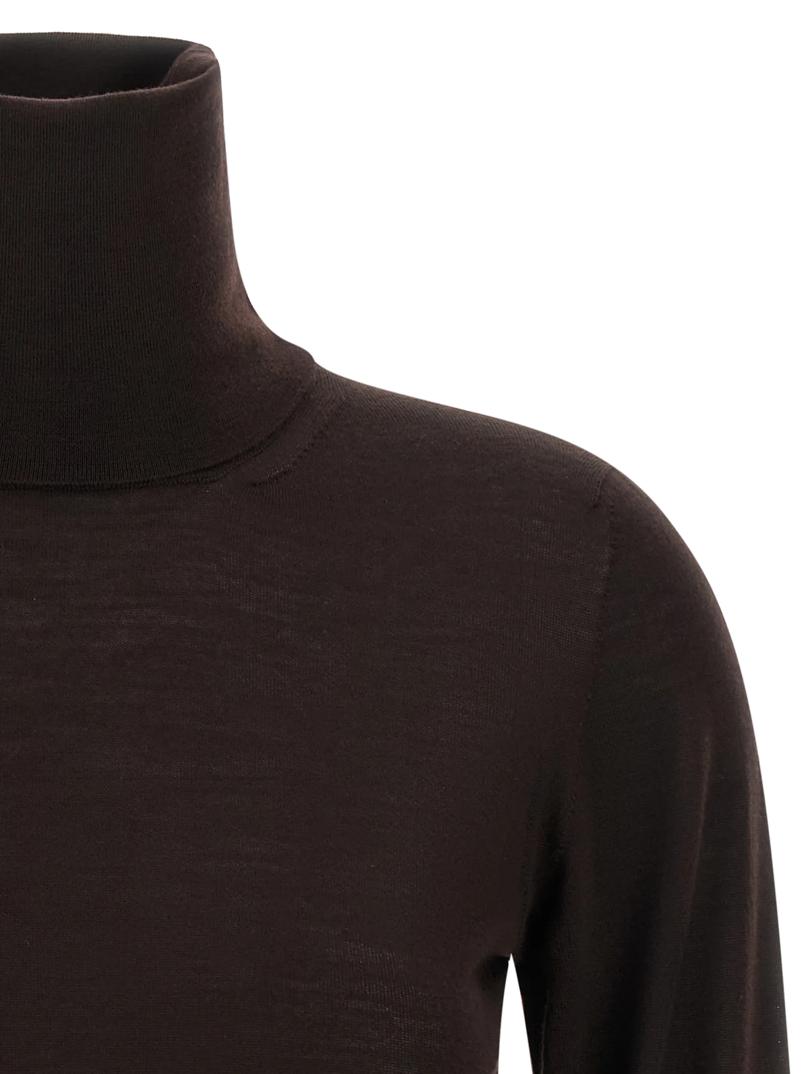 Max Mara Saluto Turtleneck — Brown, view 3
