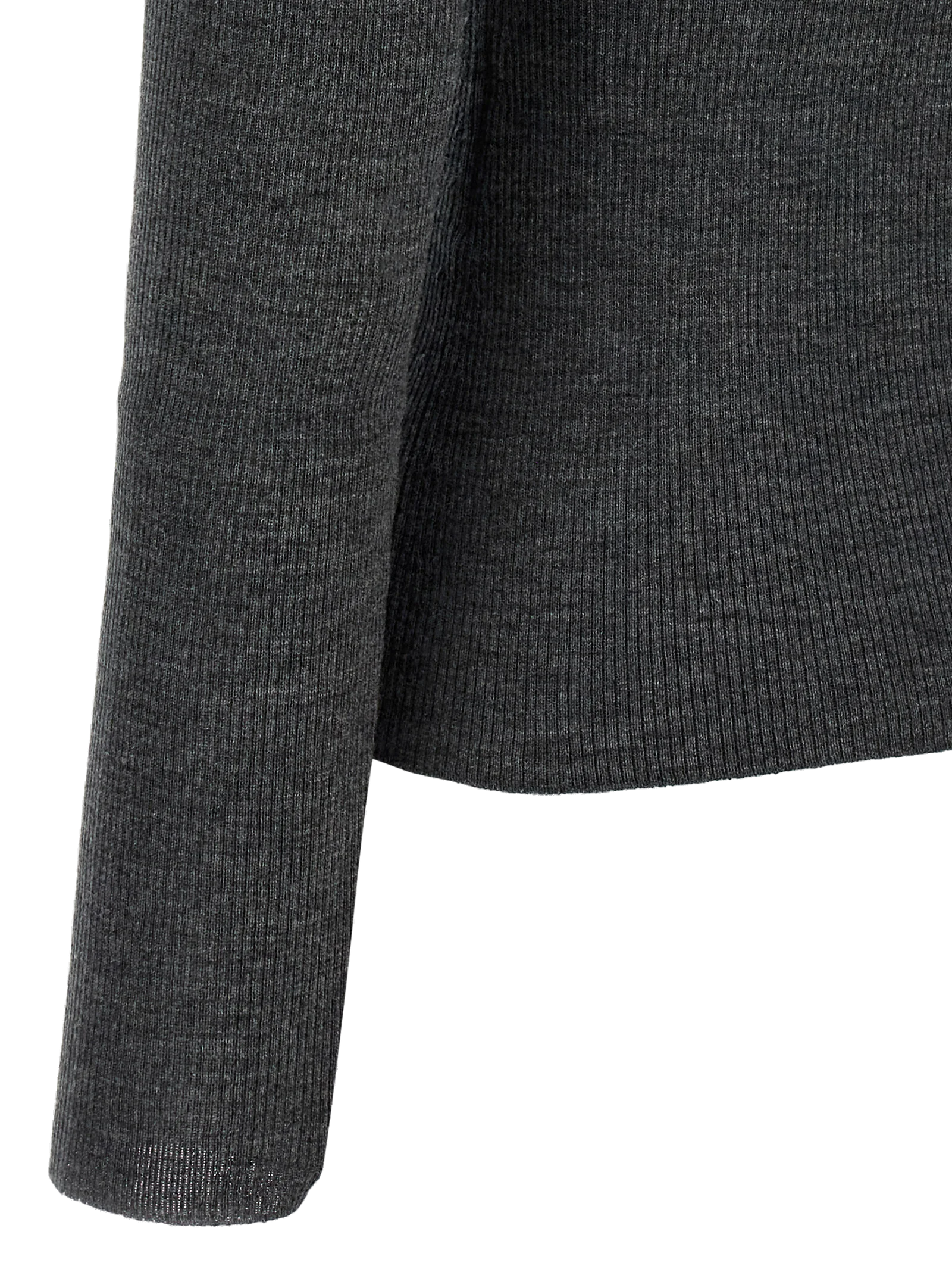 Max Mara Cavallo Turtleneck Sweater — Gray, view 4