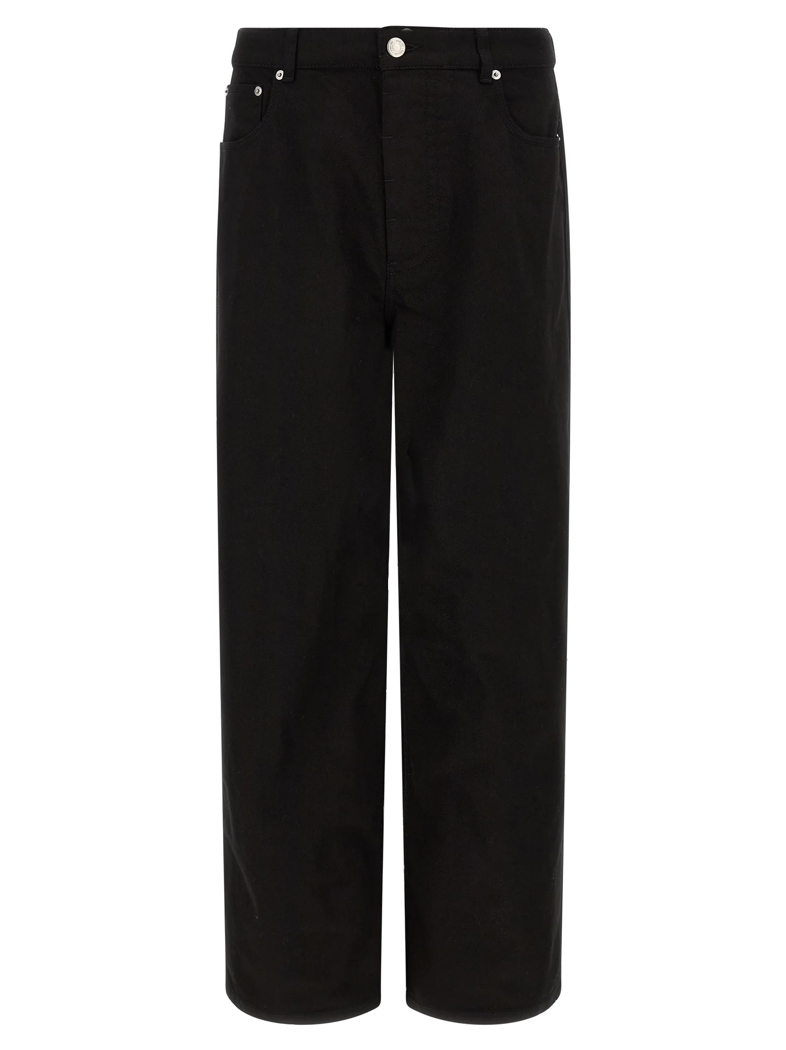 AMI Paris Relaxed Fit Cotton Jeans — Black by AMI Paris