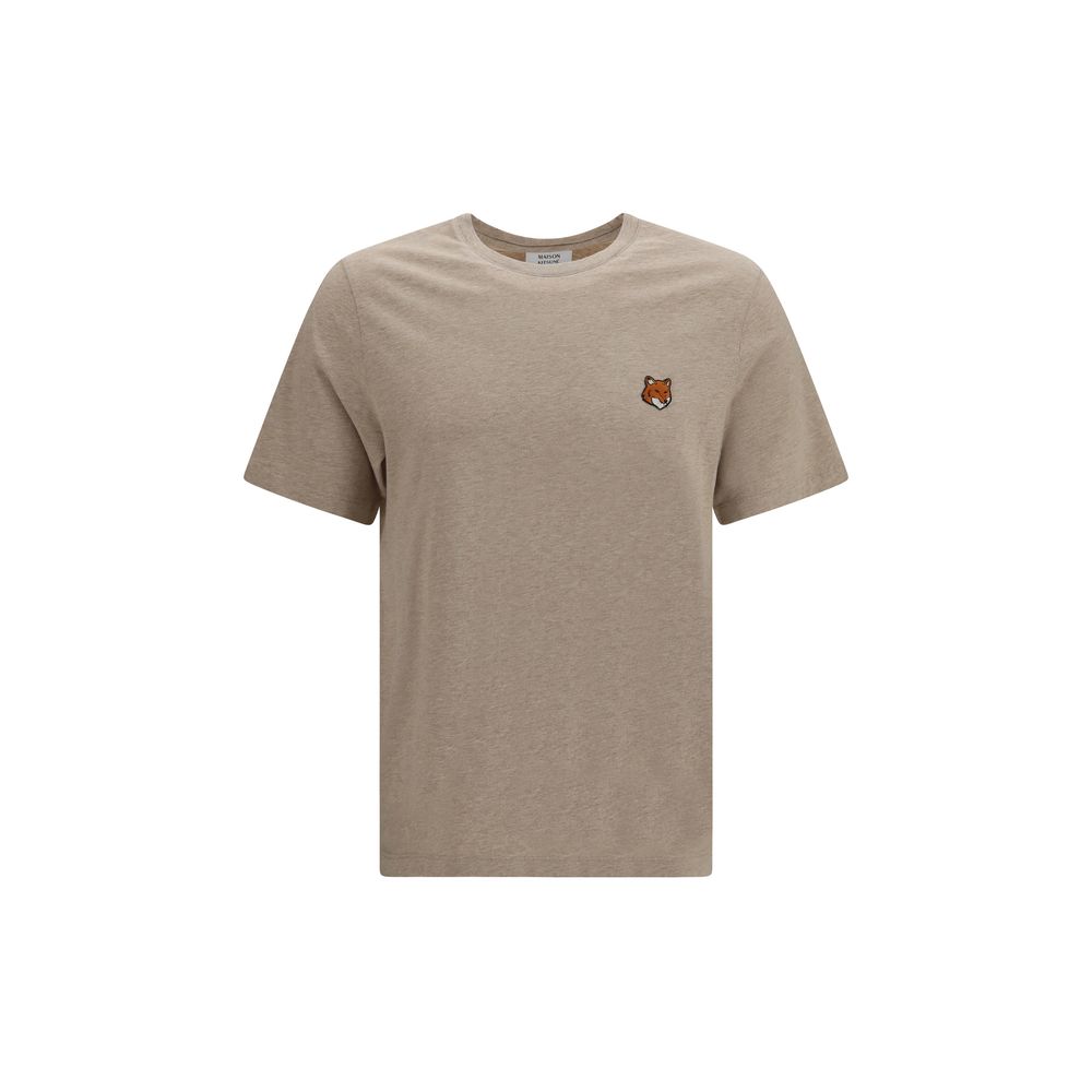 Maison Kitsuné Fox Head T-Shirt — Beige by Maison Kitsune